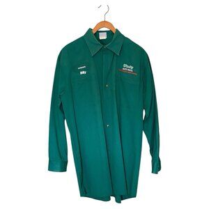 O’Reilly Auto Parts Shirt Men's L Garage Mechanic Shop Embroidered “Billy”